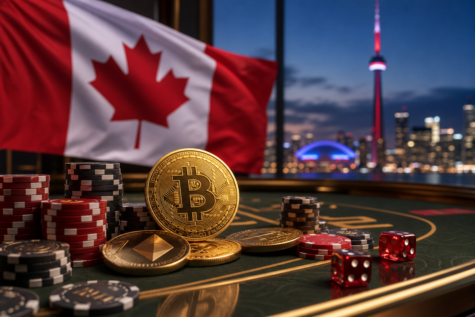 Canadian player comparing crypto casino options on a laptop